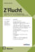 Zu sehen ist das Cover der Zeitschrift ZFlucht