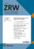 Zu sehen ist das Cover der Zeitschrift ZRW