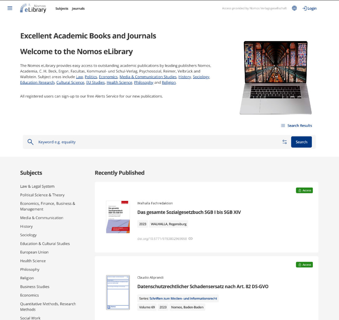 Nomos Elibrary Nomos Elibrary