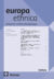 Zu sehen ist das Cover der Zeitschrift Europa Ethnica