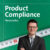 Zu sehen ist der Beitrags-Teaser zum Thema Product Compliance, auf welchem der Autor Florian Niermeier abgebildet ist. Der Header ist grün und im Hintergrund ist ein Maßband zu sehen.