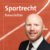 Beitragsteaser des Newsbeitrages zum Sportrecht. Zu sehen ist eine Rennbahn auf orangenem Grund. Im Vordergrund befindet sich der Autor Leon Huchel.